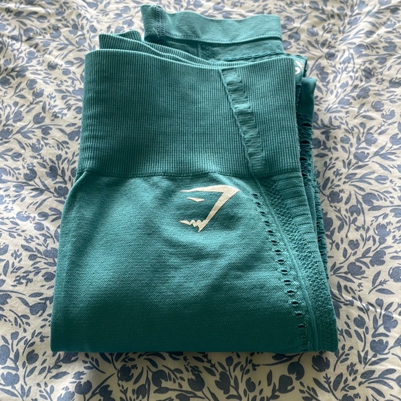 GymShark Leggings, full length, size XS, dusty blue color. - Picture 1 of 6